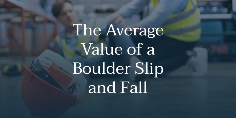 The Average Value of a Boulder Slip and Fall